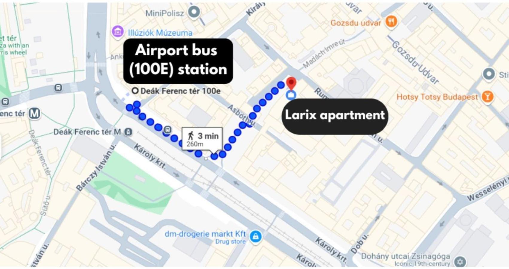 Larix Apartman Budapest Luaran gambar